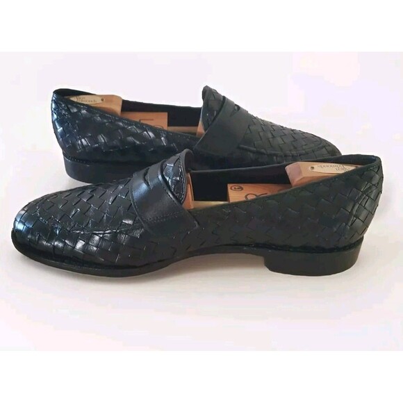 Allen Edmonds Sarasota Men 13 Black Loafer Basketweave  Dust Bags Dress Classic main image 2